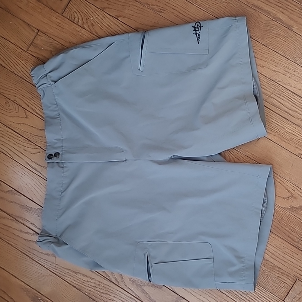 ReefLife Gray Mesh Lined Quick Dry Shorts L